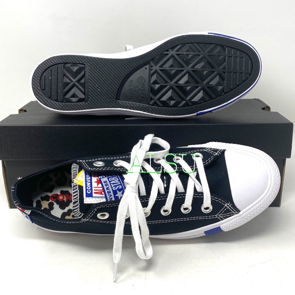 Converse Ctas Canvas Low Black Rush Blue Men’s - Picture 4 of 10